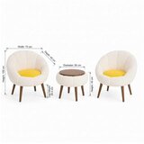 Atelier Del Sofa fotelje i klub stočić lida linen white | Eponuda.com