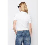 Trendyol Bijela pletena bluza s izrezom u obliku izreza | bela | ePonuda.com
