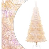  Umetna novoletna jelka z mavričnimi konicami bela 180 cm PVC, (20579613) | Shoptok.si