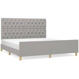  Okvir za krevet bez madraca svjetlosivi 160 x 200 cm od tkanine | shoptok.hr