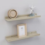 vidaXL Stenska polica 2 kosa sonoma hrast 40x9x3 cm Cene