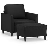  Fotelja s tabureom 60 cm od umjetne kože | shoptok.hr