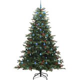 vidaXL Umestno božično drevo Zelena 240 cm PVC, kovina in plastika | Shoptok.si