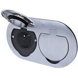solight 5B325 - Spoljna ugradna podna dvostruka utičnica IP55, okrugla | Eponuda.com