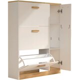 MID.YOU OMARA ZA ČEVLJE bela, medeni hrast | Shoptok.si