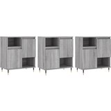 Maison Chic Komoda - Predalnik 3 kosi siva sonoma inženirski les, (21720829) | Shoptok.si