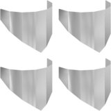 vidaXL Robovi trave 4 pcs 100 x 45 cm Jeklo Srebrna, (5000301729) Cene