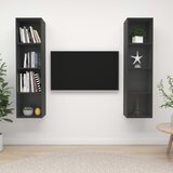 The Living Store Stenske TV omarice 2 kosa sive barve iverna plošča - TV Omarica, (21376399) Cene