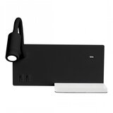  LED zidno svetlo SHELF LED/4W+LED/5W+LED/2W/230V crno Cene