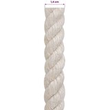  Uže od jute 14 mm Bijela 100% Juta Tossa - 14 mm 100 m Bijela | shoptok.hr