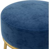  Okrugli tabure plavi baršunasti | shoptok.hr