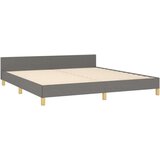 Za krevet s uzglavljem tamnosivi 180 x 200 cm od tkanine | shoptok.hr