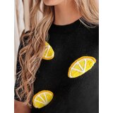DStreet Sweter damskie oversize z cytrynami CYTRYNKA czarny | shoptok.hr
