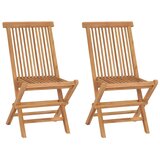  5-dijelni sklopivi vrtni bistro set Prirodna - Osmerokut 4 sjedala Bez naslona za ruke | shoptok.hr
