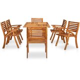  Vrtni blagovaonski set od 7 dijelova 150x90 cm masivno drvo akacije | shoptok.hr