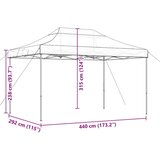 vidaXL Zložljivi pop-up šotor za zabave zelen 440x292x315 m | Shoptok.si