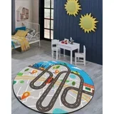 Tepih za decu 120x120cm sa gumenom podlogom - Staza u gradu, TG-094