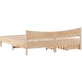 vidaXL Okvir kreveta s ladicama 200 x 200 cm od masivne borovine | shoptok.hr