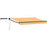 vidaXL Električni zložljiv senčnik Peščena 100% poliester in aluminij, (5000251973) | Shoptok.si