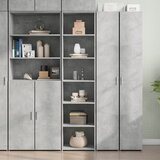 The Living Store Visoka omara betonsko siva 45x41x185 cm inženirski les - Visoka Omarica, (21661078) | Shoptok.si