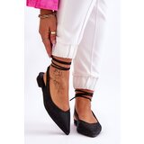 FS1 Tied Ballerinas With Rhinestones Black Mavis | Shoptok.si