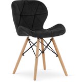 Brandless Žametni stol LAGO - črn x 3, (22030736) | Shoptok.si
