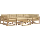  Set vanjskih sofa 5 kom. Bijela i bež | shoptok.hr