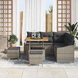  Vrtna sedežna garnitura z blazino s shranjevanjem 8 pcs Siva, (5000134842) | Shoptok.si