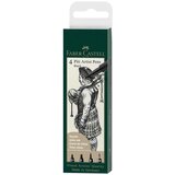 Faber-Castell Flomastri Pitt Artist 199, črni, 4 kosi Cene