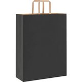  Papirnate vrećice 250 kom s ručkama crne 32x12x42 cm | shoptok.hr