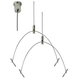 Komplet visećih sajli 150 cm sjajni hrom