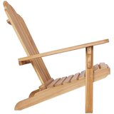  Vrtna Adirondack stolica Prirodna Čvrsto teak drvo | shoptok.hr