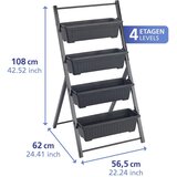 Maximex Metalni stalak za tegle za cvijeće (visina 108 cm) Vertical – | shoptok.hr