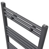  Sivi kupaonski radijator za centralno grijanje ravni 600 x 1160 mm | shoptok.hr