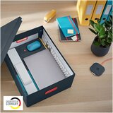 Leitz Škatla za shranjevanje Cosy s pokrovom, 369 x 200 x 482 mm, siva | Shoptok.si