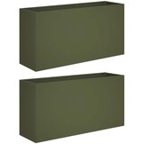  Vrtna saksija 2 kom. Maslinastozelena 100 x 30 x 50 cm | shoptok.hr