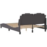  Posteljni okvir z vzglavjem siva 120x200 cm umetno usnje, (21112445) | Shoptok.si