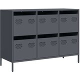 vidaXL Komoda antracit 101,5x39x73,5 cm od hladno valjanog čelika | shoptok.hr