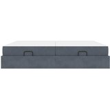 Okvir kreveta s madracem s madracem 2 pcs Siva nijansa Baršun | shoptok.hr