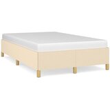 vidaXL Posteljni okvir krem 120x190 cm tkanina, (21142474) | Shoptok.si