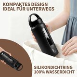 HYDRAGLAZIC 600 ml steklenica iz stekla z dvema pokrovoma | Shoptok.si
