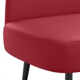 Oblikovana klupa s naslonjačem boja crnog vina 110 x 60 x 76 cm | shoptok.hr