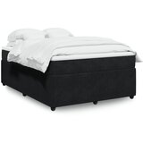 Maison Chic Box spring posteljni - Vzmetna postelja z vzmetnico črn 140x190 cm žamet SL24008, (21879287) | Shoptok.si