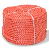 vidaXL Zvita vrv polipropilen 12 mm 250 m oranžna Cene