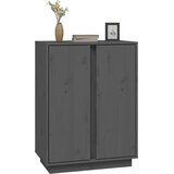  Komoda siva 60 x 35 x 80 cm od masivne borovine | shoptok.hr
