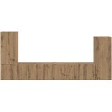 4 pcs Umetni hrast - - Rjava - 71.62 - 98 x 31 x 29,5 cm - 2025-vidaXL-Uvoz_2 | Shoptok.si