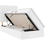 Krevet s prostorom za pohranu s LED-om Čista bijela 90 x 190 cm | shoptok.hr