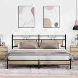 Metalni okvir kreveta bez madraca boja hrasta sonome 193x203 cm Cijene