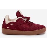 Boto Women's Sneakers Platform with Fur Lined Bordeaux Solvia | Shoptok.si