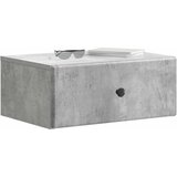  Noćni ormarić za montažu na zid Betonska siva 49 x 34,5 x 20 cm | shoptok.hr